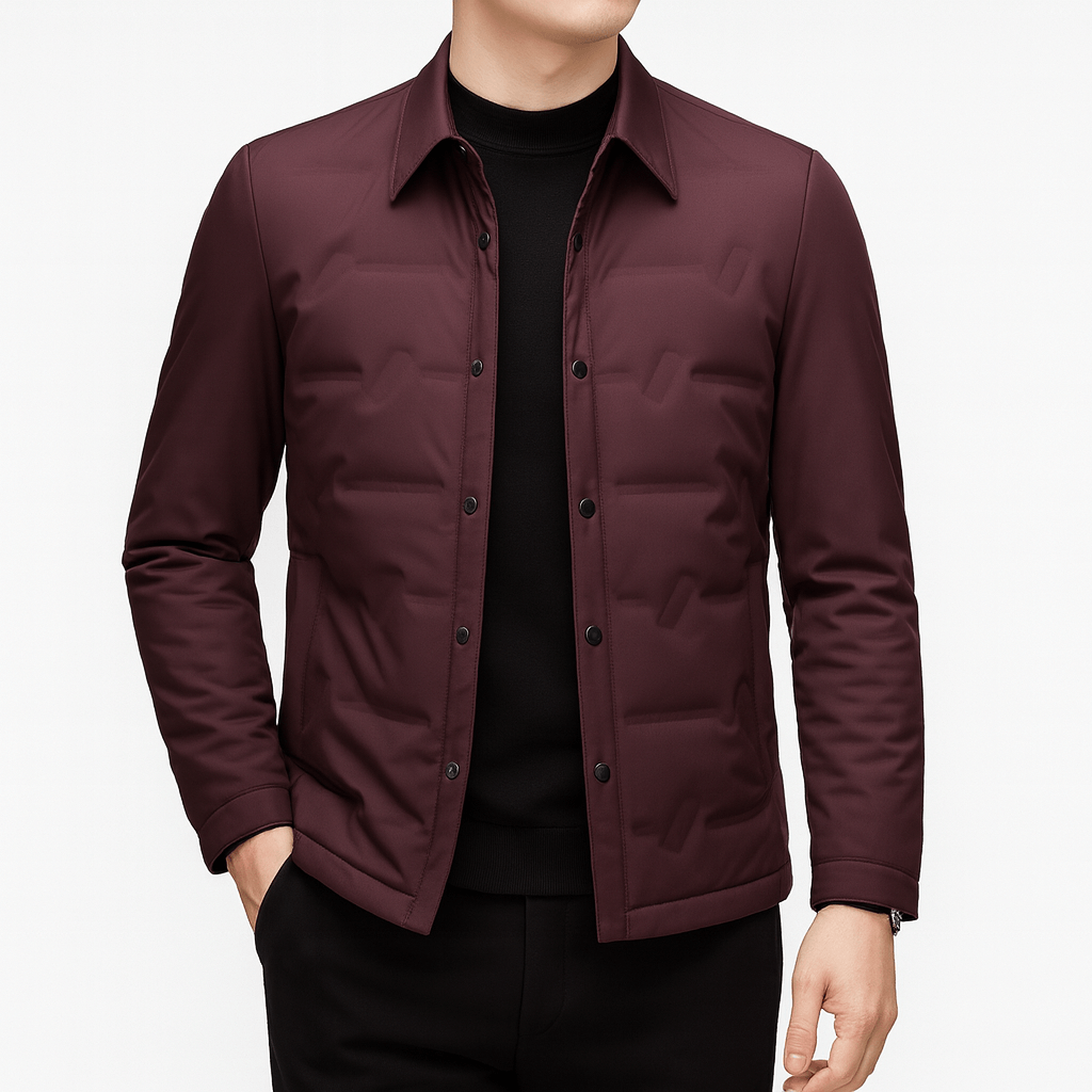 Unisex Quilted Down Jacket Insulated Warm Fit