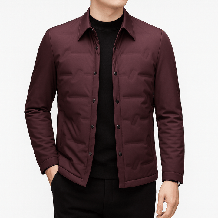 Unisex Quilted Down Jacket Insulated Warm Fit