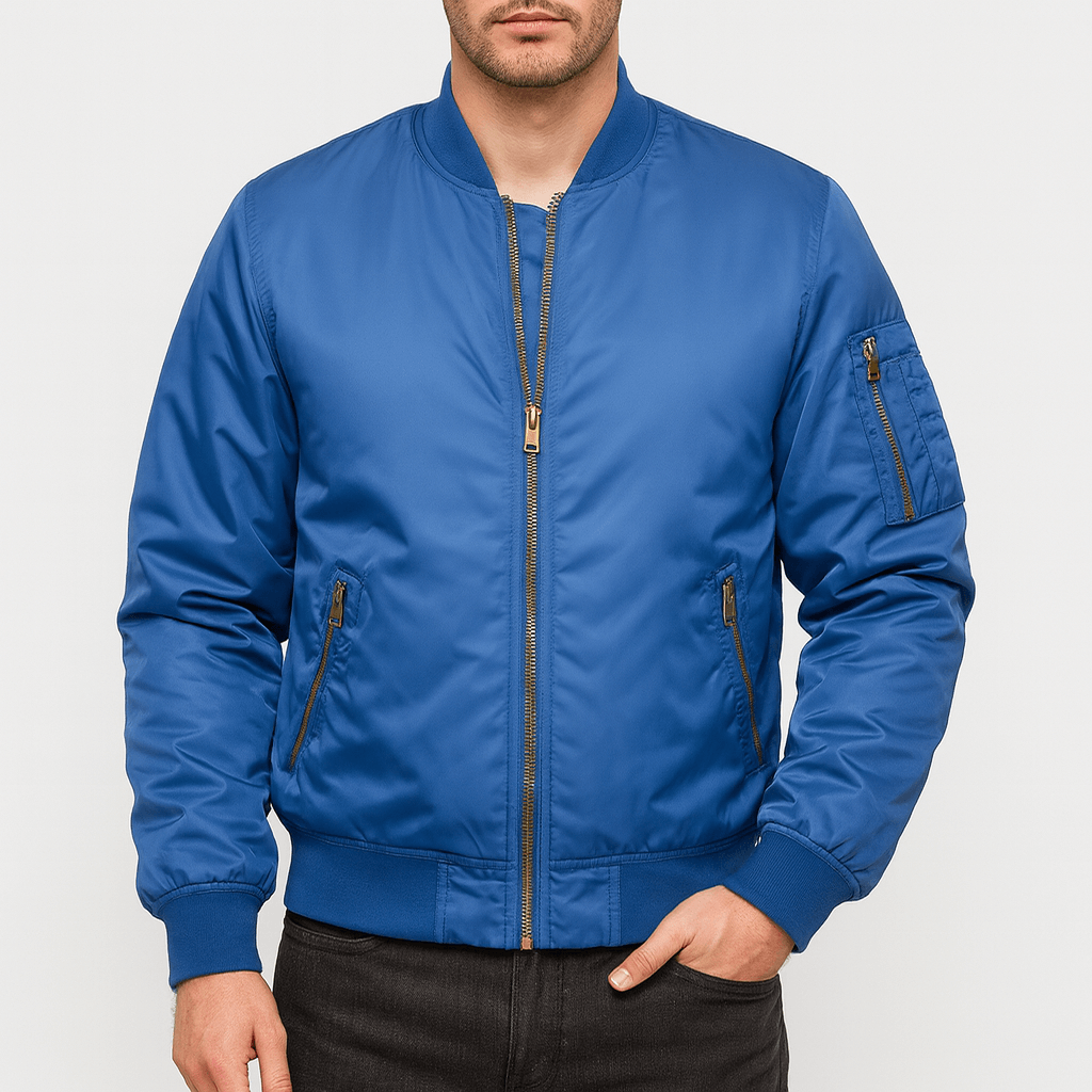 Unisex Bomber Jacket Quilted Lining Regular Fit