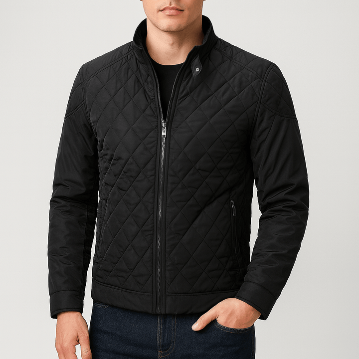 Unisex Quilted Jacket with Zip Closure Regular Fit - BritishMode