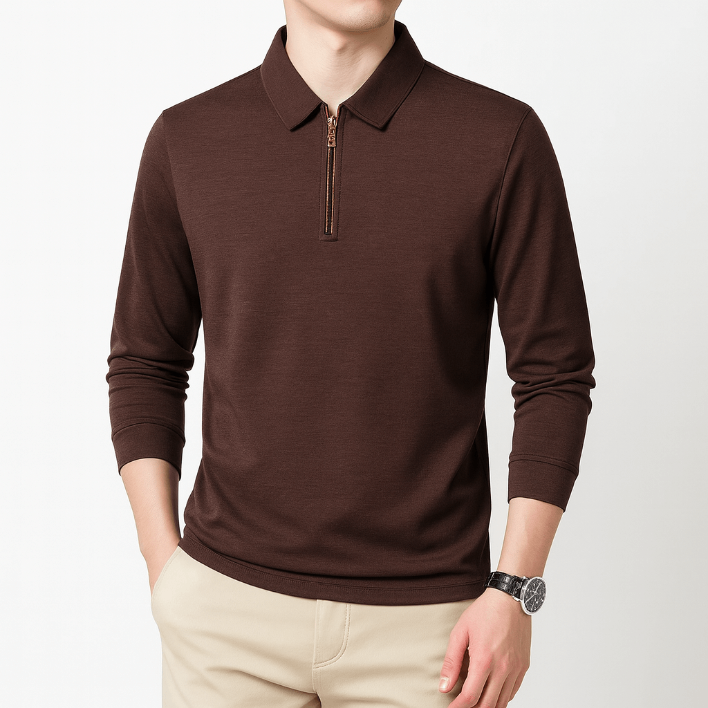 Unisex Half-Zip Sweater Relaxed Fit