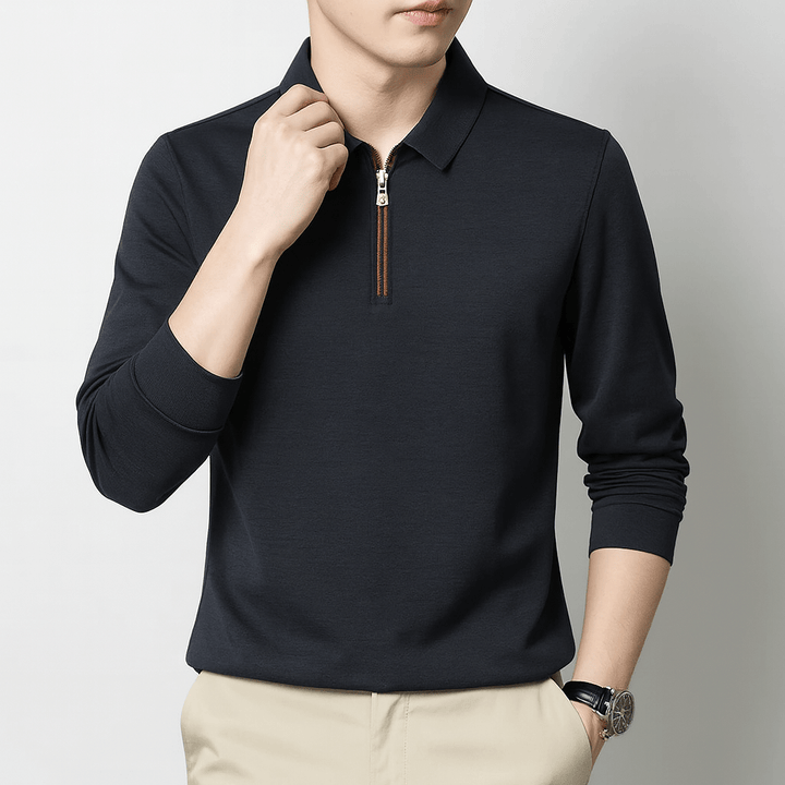 Unisex Half-Zip Sweater Relaxed Fit