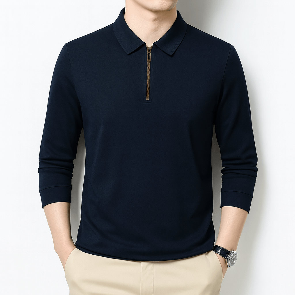 Unisex Half-Zip Sweater Relaxed Fit