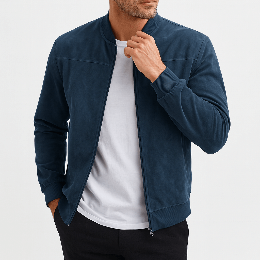 Mens Suede Jacket Retro Style