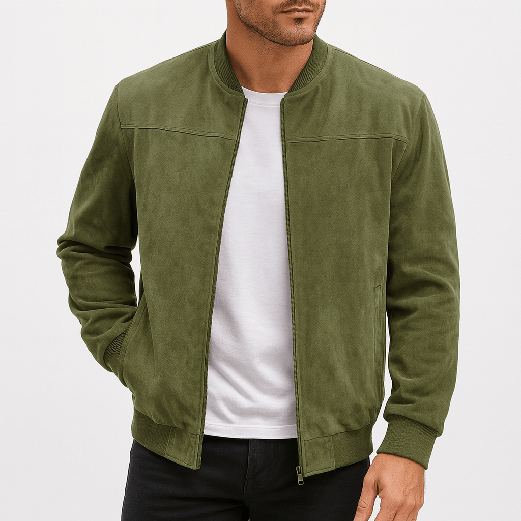 Mens Suede Jacket Retro Style