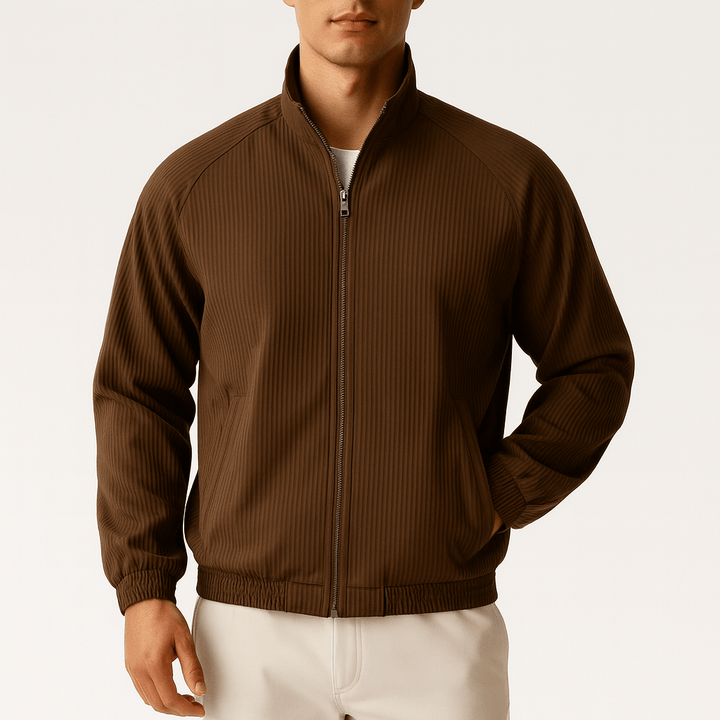 Unisex Ribbed Casual Jacket Relaxed Fit