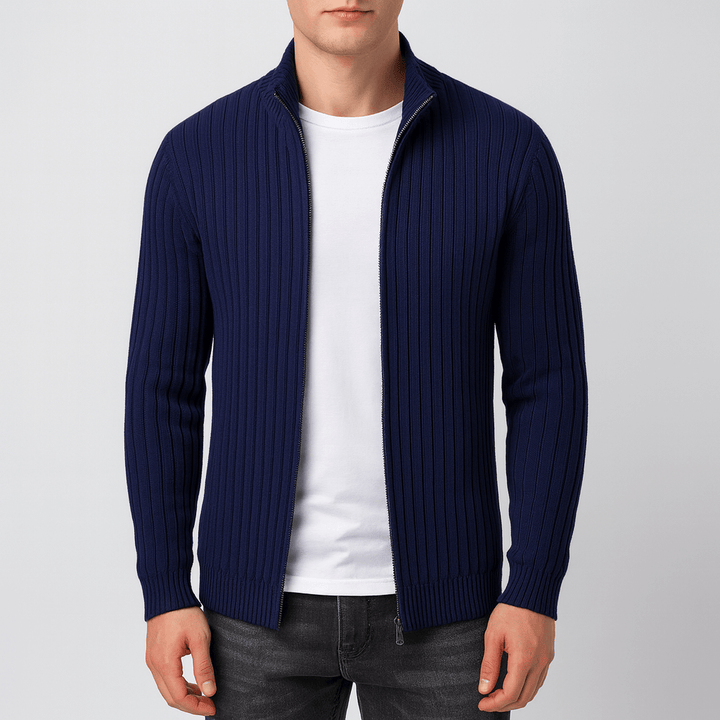 Womens Ribbed Knit Cardigan Open Front Style
