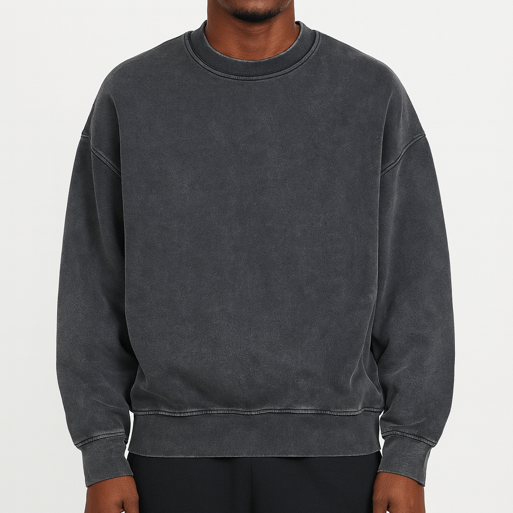 Womens Round Neck Knit Sweater Classic Fit - BritishMode