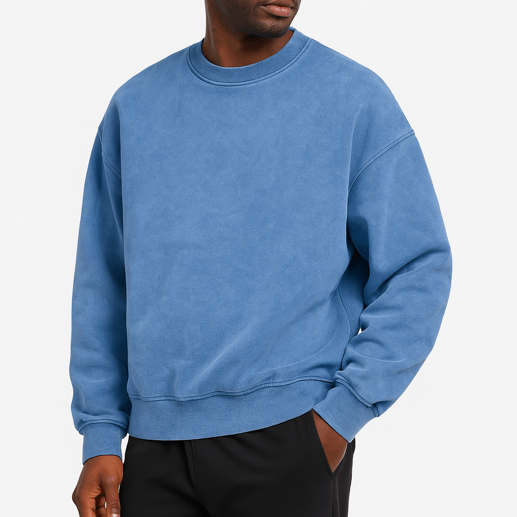 Womens Round Neck Knit Sweater Classic Fit