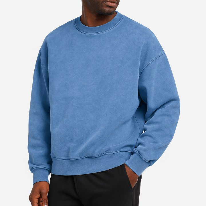 Womens Round Neck Knit Sweater Classic Fit