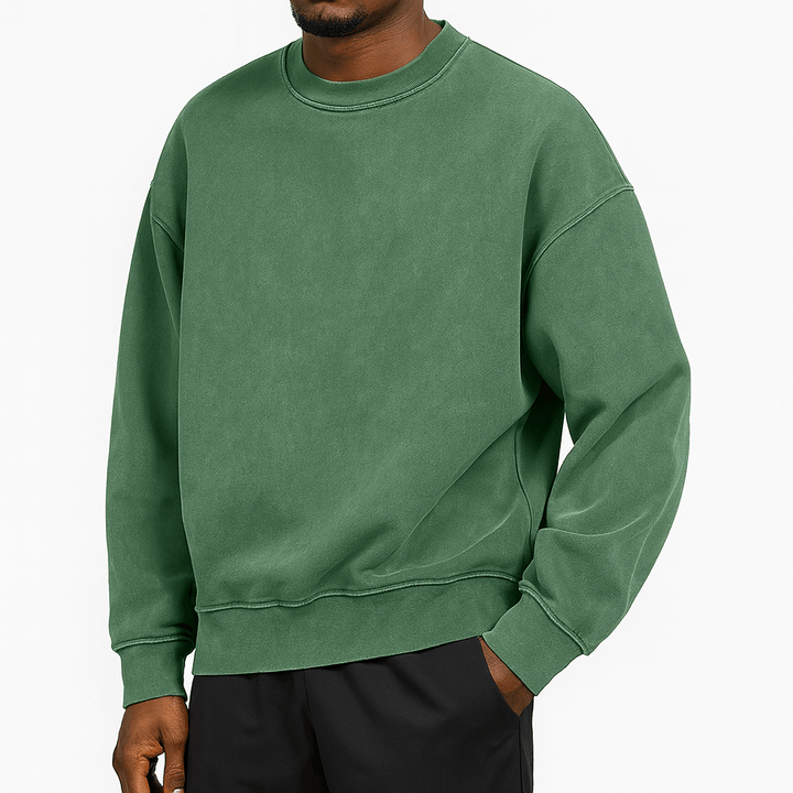 Womens Round Neck Knit Sweater Classic Fit