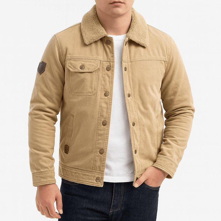 Unisex Sherpa Cotton Jacket Relaxed Fit