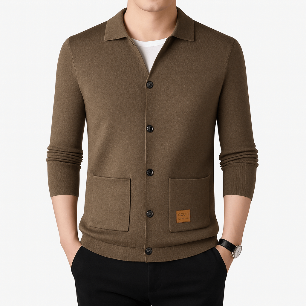 Womens Slim Fit Cardigan with Collar