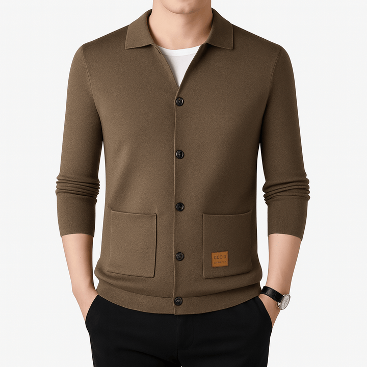 Womens Slim Fit Cardigan with Collar