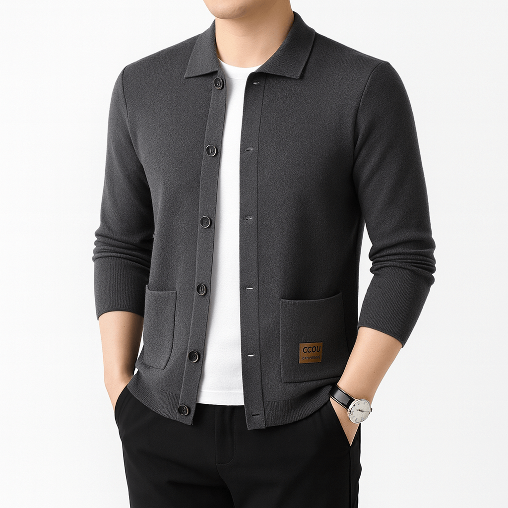 Womens Slim Fit Cardigan with Collar