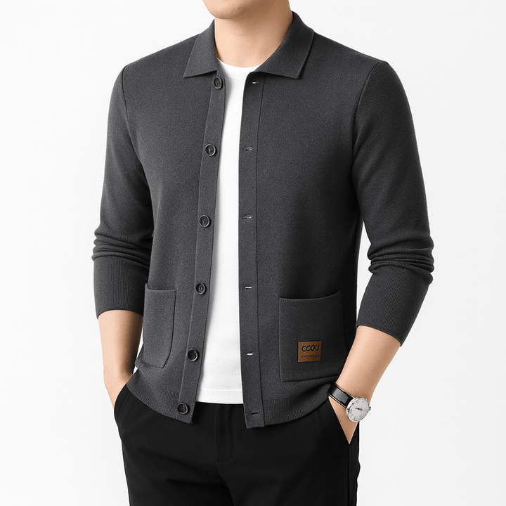 Womens Slim Fit Cardigan with Collar