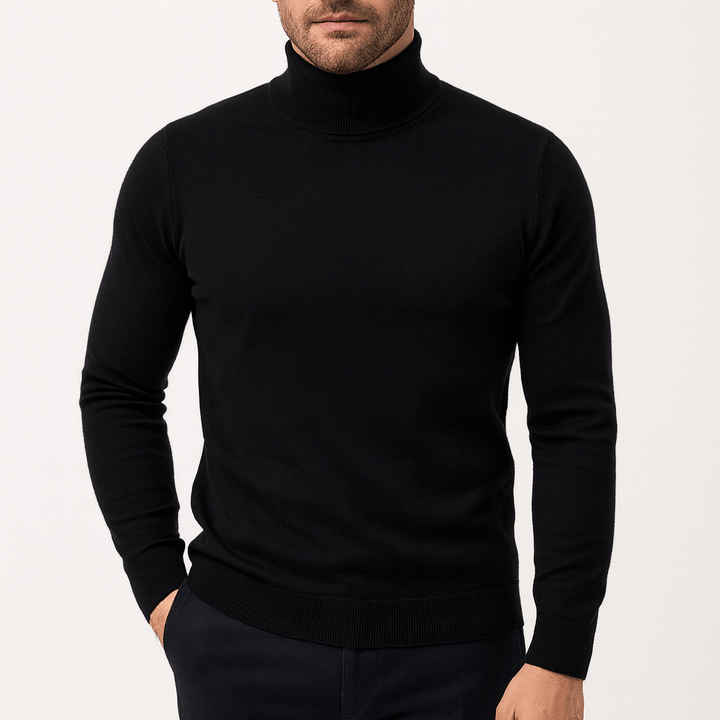 Womens Slim Fit Turtleneck Knit Top
