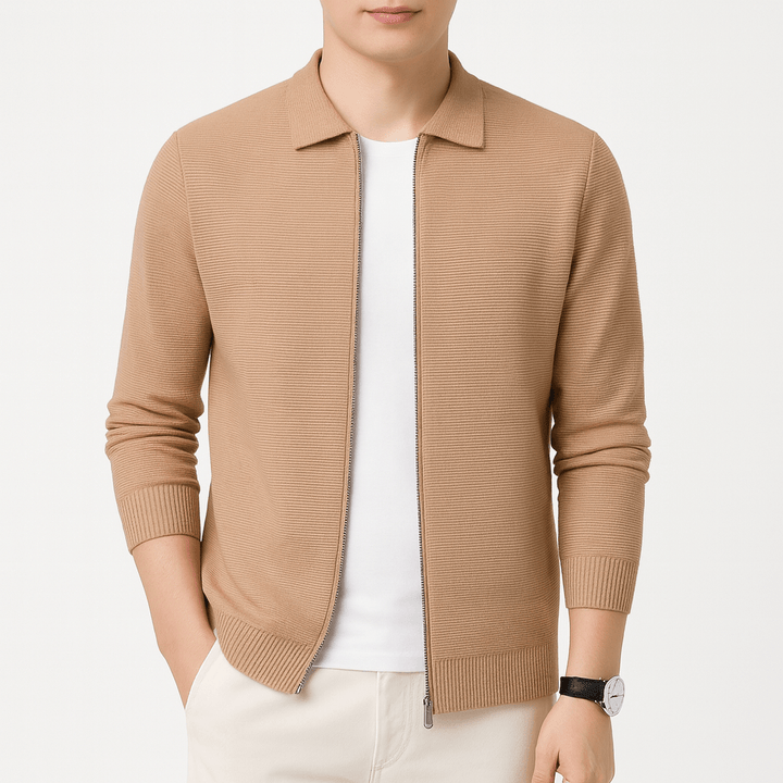 Mens Slim Wool Cardigan - BritishMode