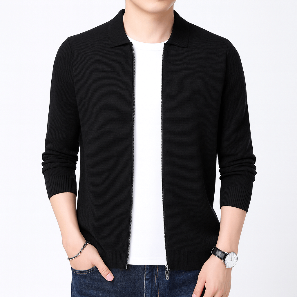 Mens Slim Wool Cardigan