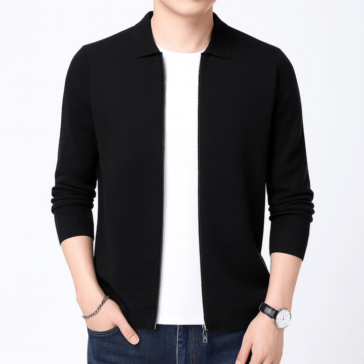 Mens Slim Wool Cardigan