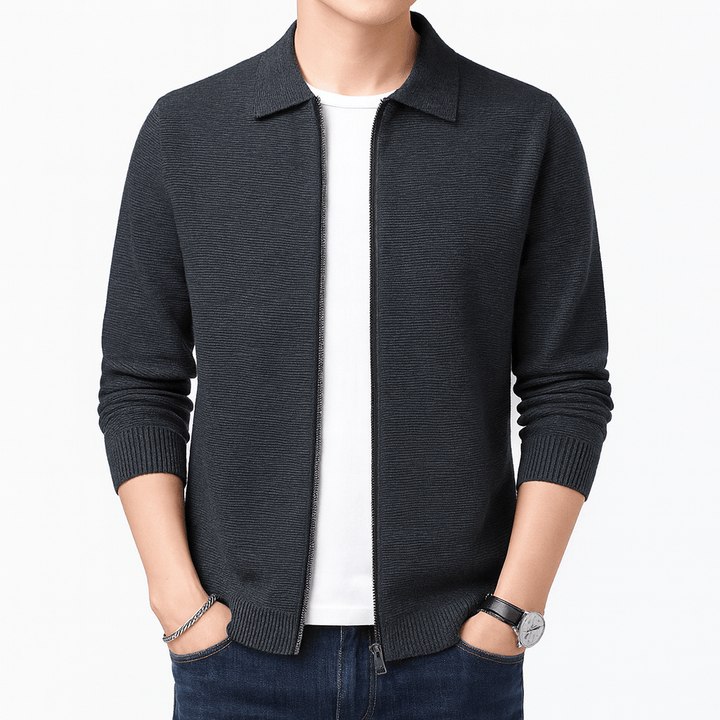 Mens Slim Wool Cardigan