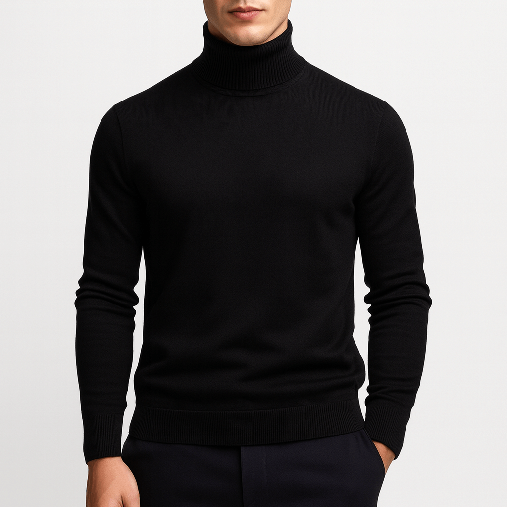 Womens Turtleneck Sweater Knit Long Sleeve