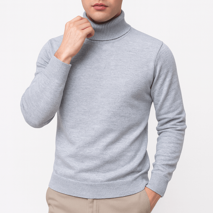 Womens Turtleneck Sweater Knit Long Sleeve