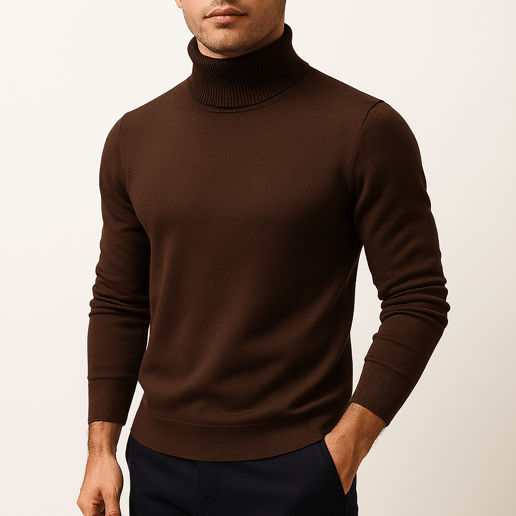 Womens Turtleneck Sweater Knit Long Sleeve