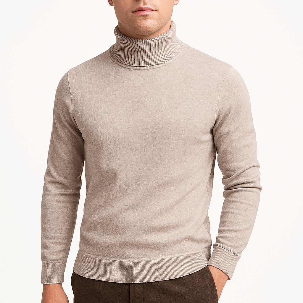 Womens Turtleneck Sweater Knit Long Sleeve