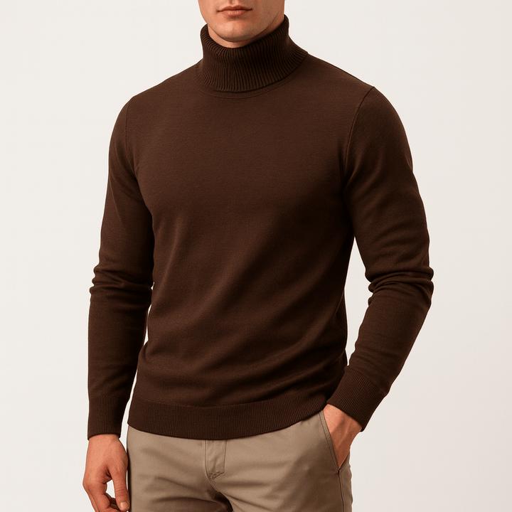 Womens Turtleneck Sweater Knit Long Sleeve