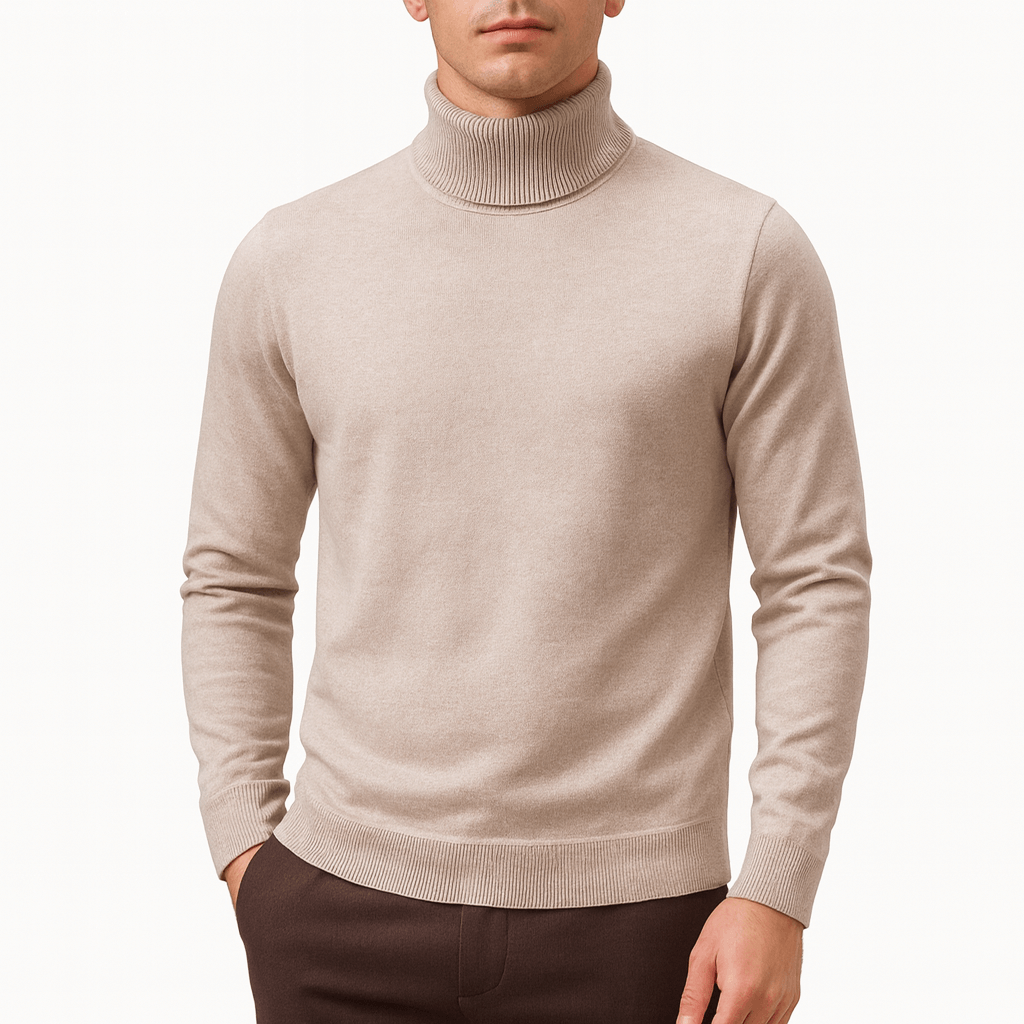 Womens Turtleneck Sweater Knit Long Sleeve