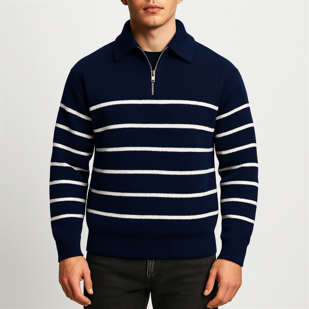 Womens Striped Knit Jumper Nautical Style - BritishMode