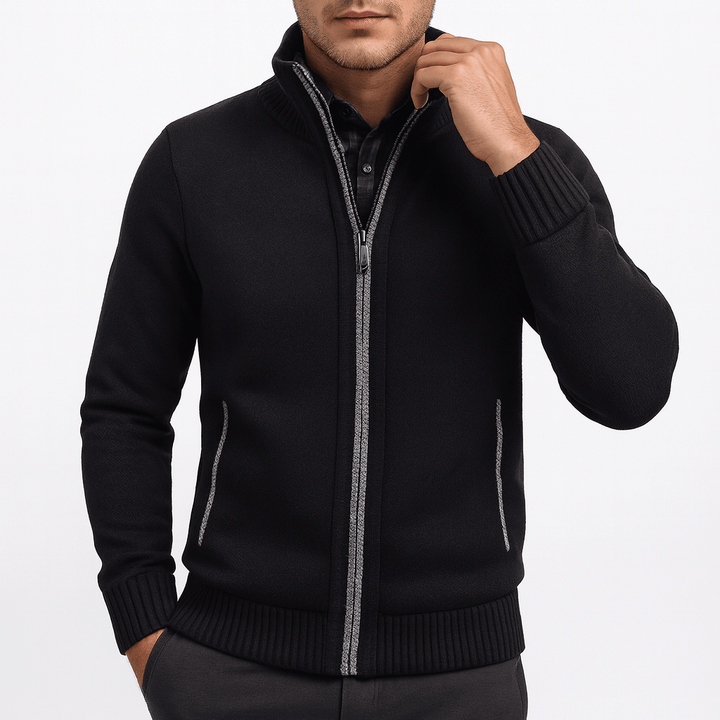 Womens Zip Cardigan Structured Fit - BritishMode