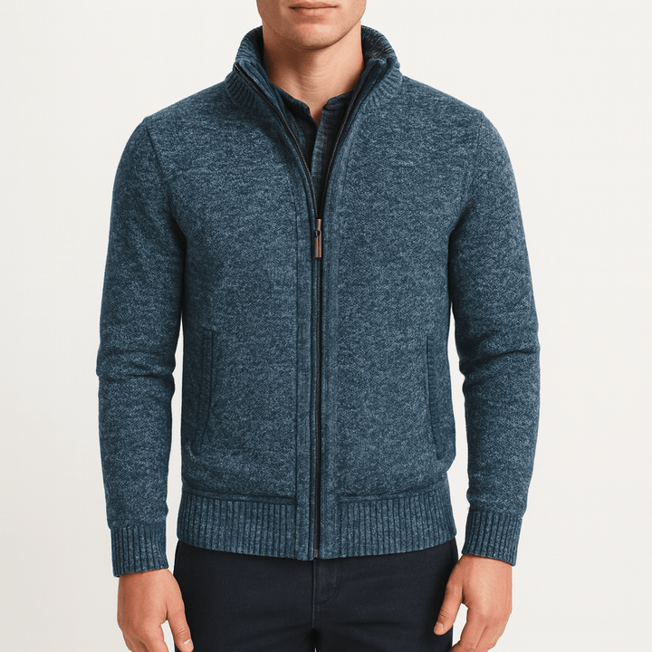 Womens Zip Cardigan Structured Fit