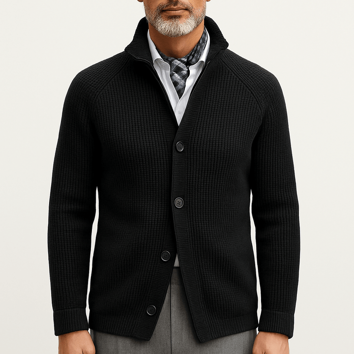 Womens Textured Knit Cardigan Relaxed Fit