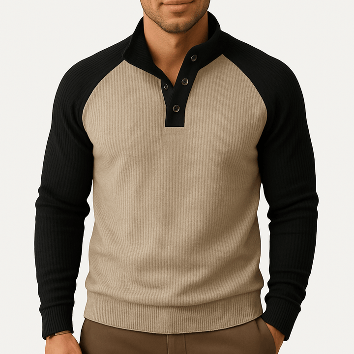 Unisex Textured Knit Sweatshirt Relaxed Fit - BritishMode