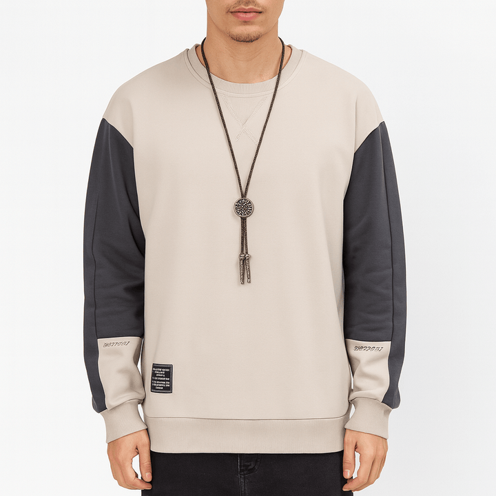 Unisex Sweatshirt Two-Tone Design Regular Fit - BritishMode