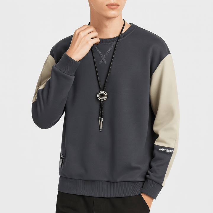 Unisex Sweatshirt Two-Tone Design Regular Fit