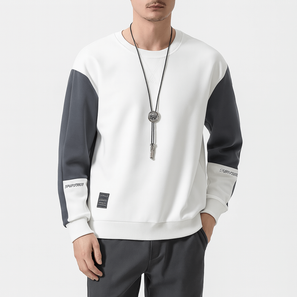 Unisex Sweatshirt Two-Tone Design Regular Fit
