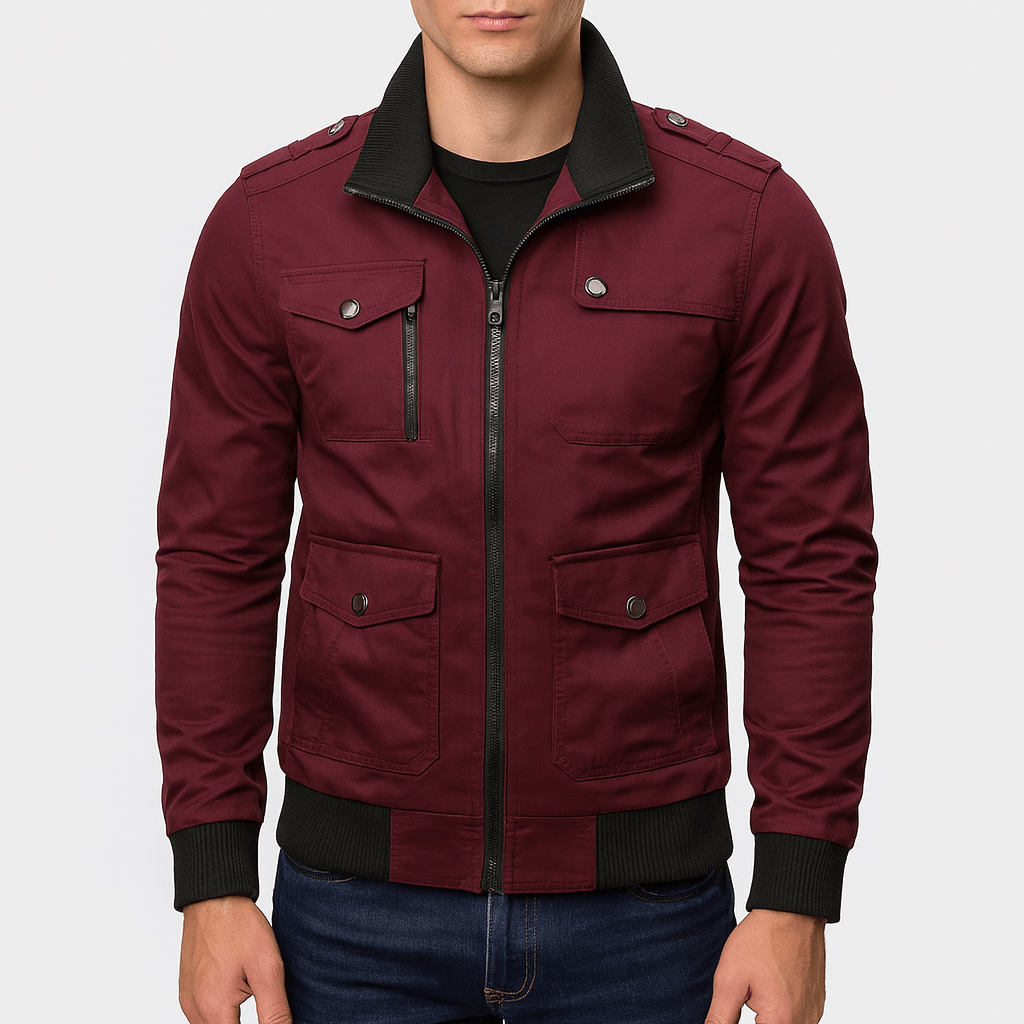 Mens Bomber Jacket Utility Style
