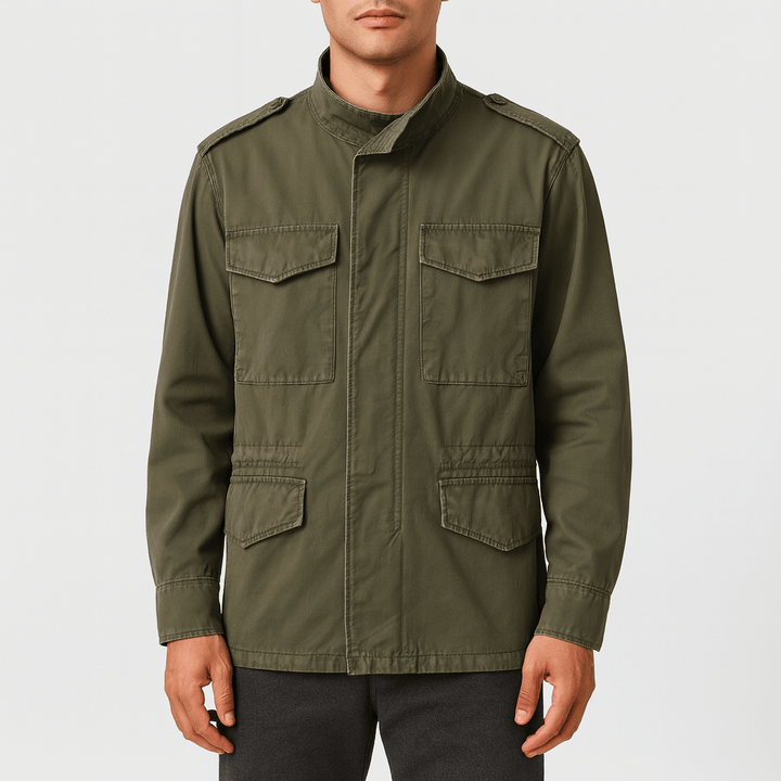 Mens Utility Field Jacket Durable Lightweight Fit - BritishMode