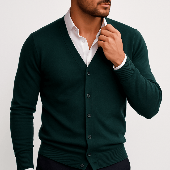 Womens V-Neck Cardigan Button Front