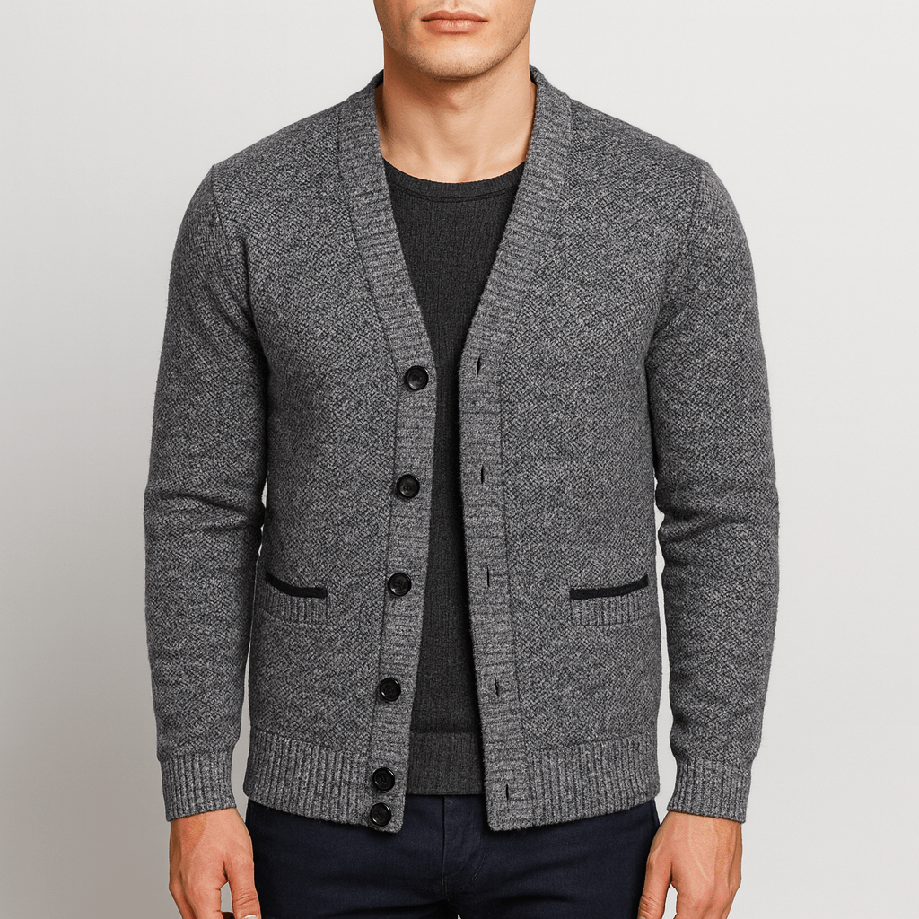 Womens V-Neck Cardigan Vest Button Closure - BritishMode