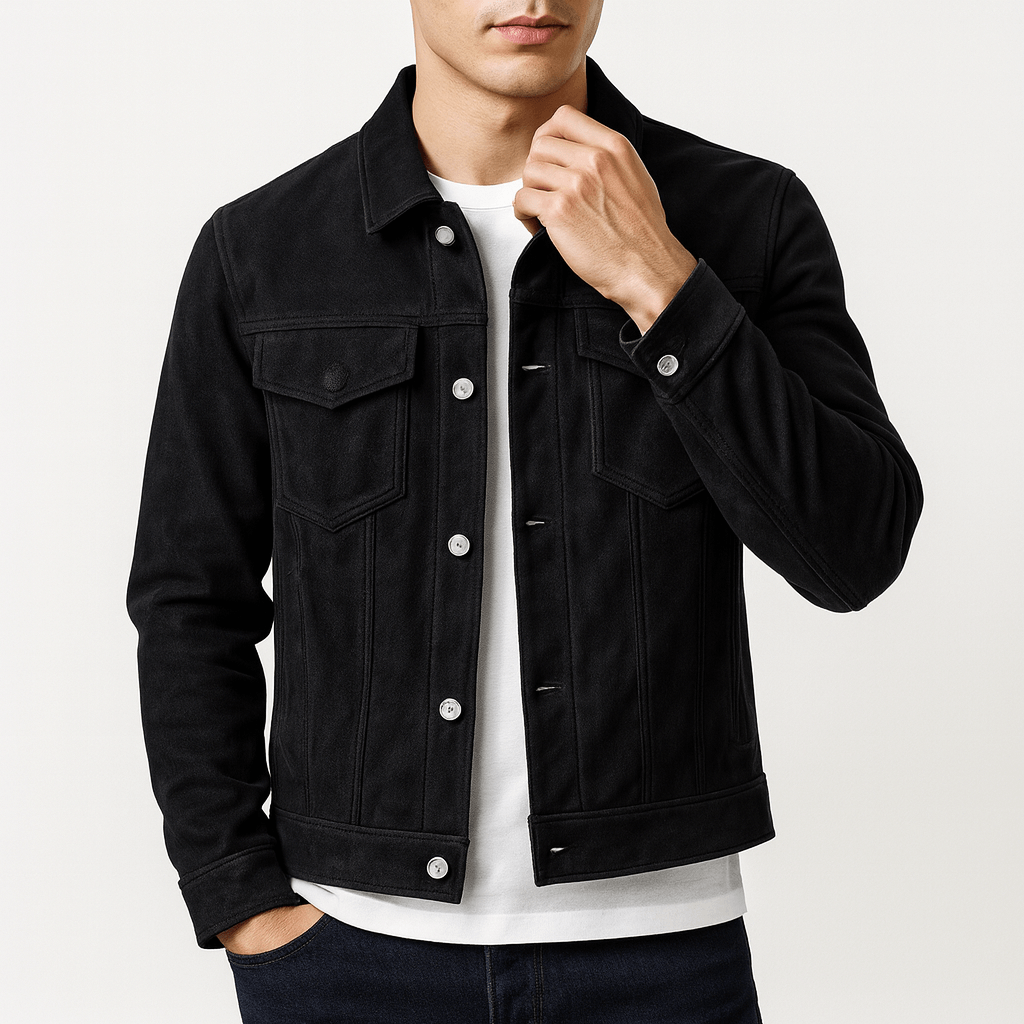 Womens Suede Jacket Classic Fit