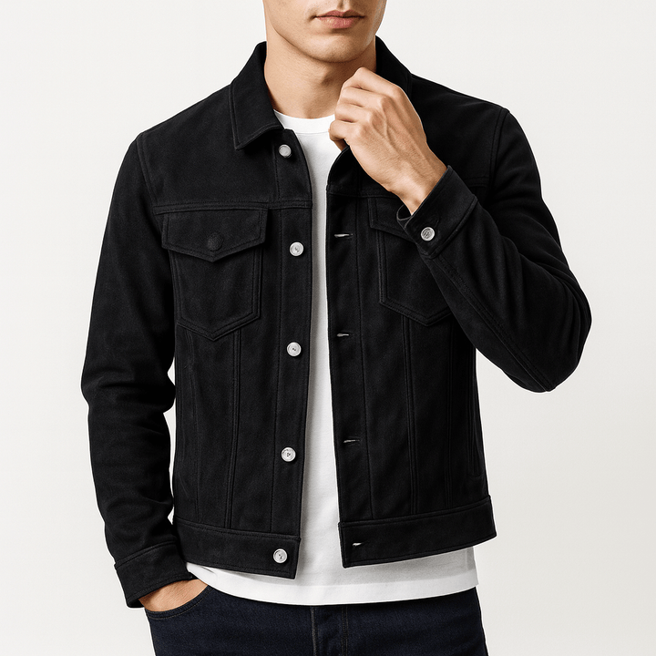 Womens Suede Jacket Classic Fit