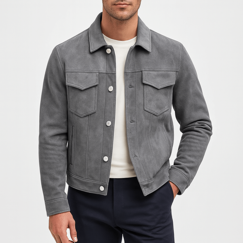 Womens Suede Jacket Classic Fit