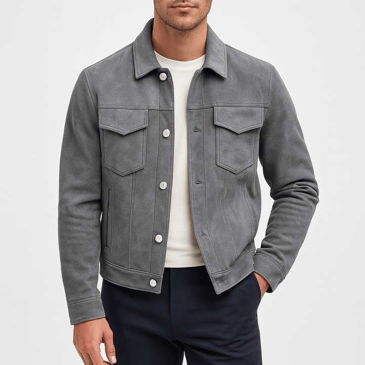 Womens Suede Jacket Classic Fit