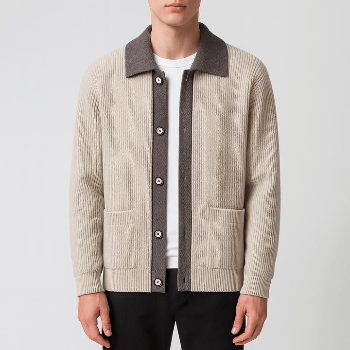 Unisex Waffle Knit Jacket Relaxed Fit - BritishMode