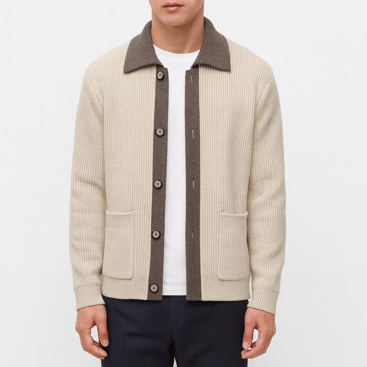 Unisex Waffle Knit Jacket Relaxed Fit - BritishMode