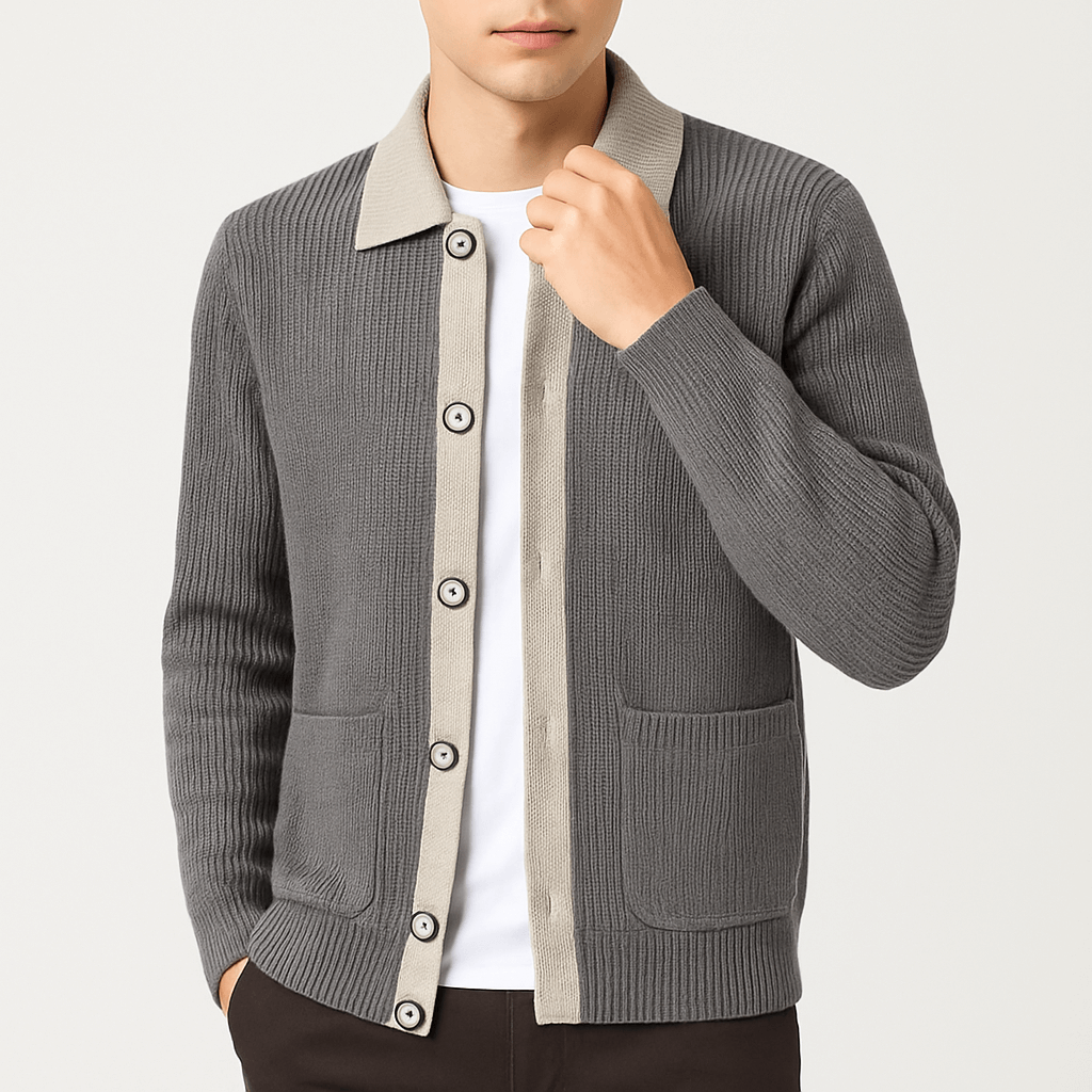 Unisex Waffle Knit Jacket Relaxed Fit